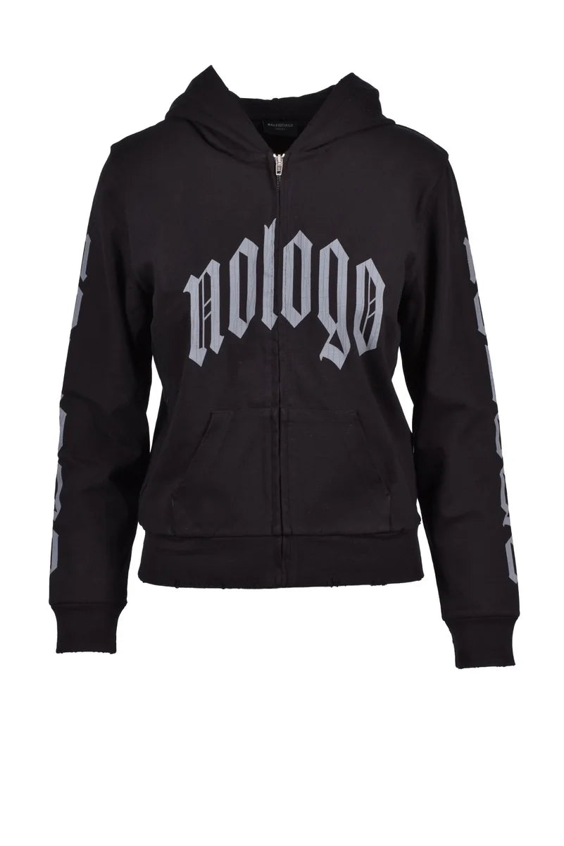 Balenciaga Felpa Cotone Stretch - Nero
