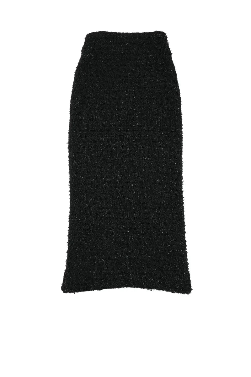 Balenciaga Bouclé Skirt - Black