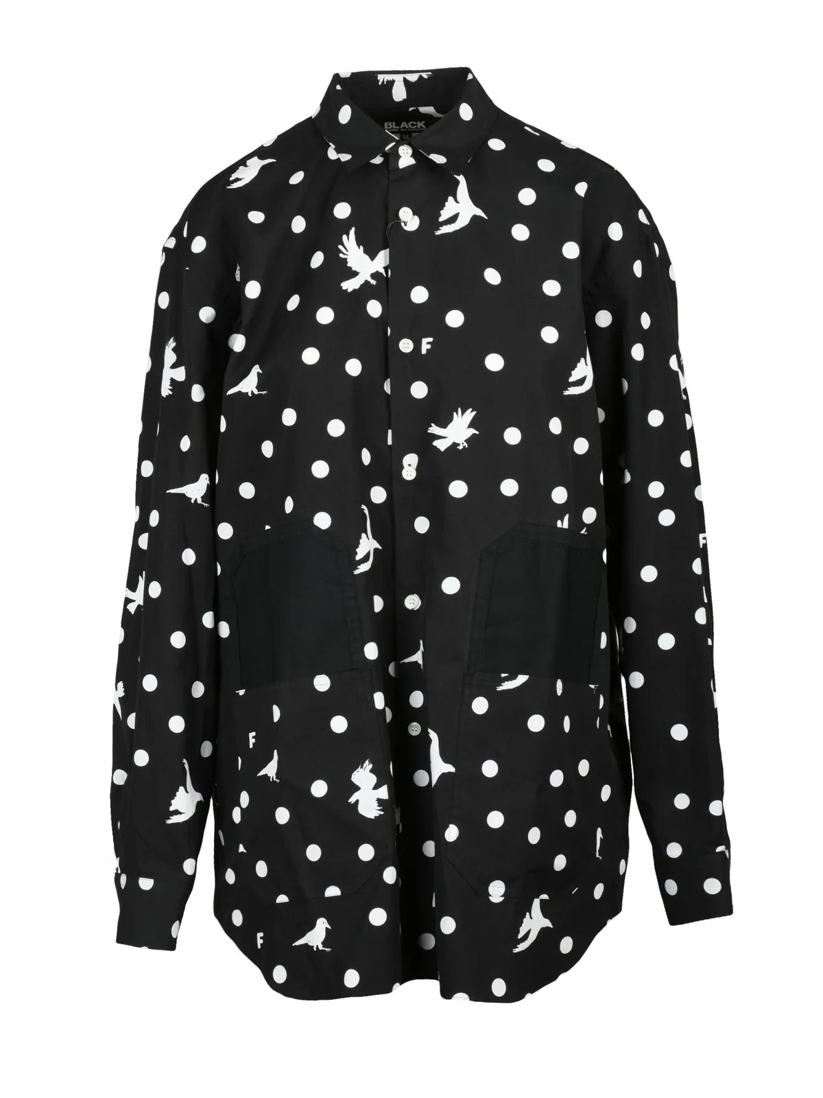 Black Comme Des Garçons Camicia Cotone - Nero