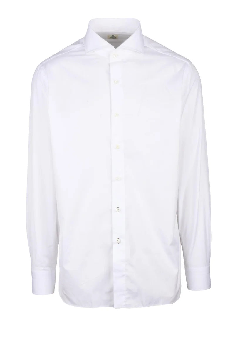 Luigi Borrelli Napoli Camicia Cotone - Bianco