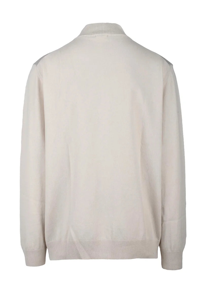 Luigi Borrelli Napoli Cardigan Zip - Grigio Chiaro