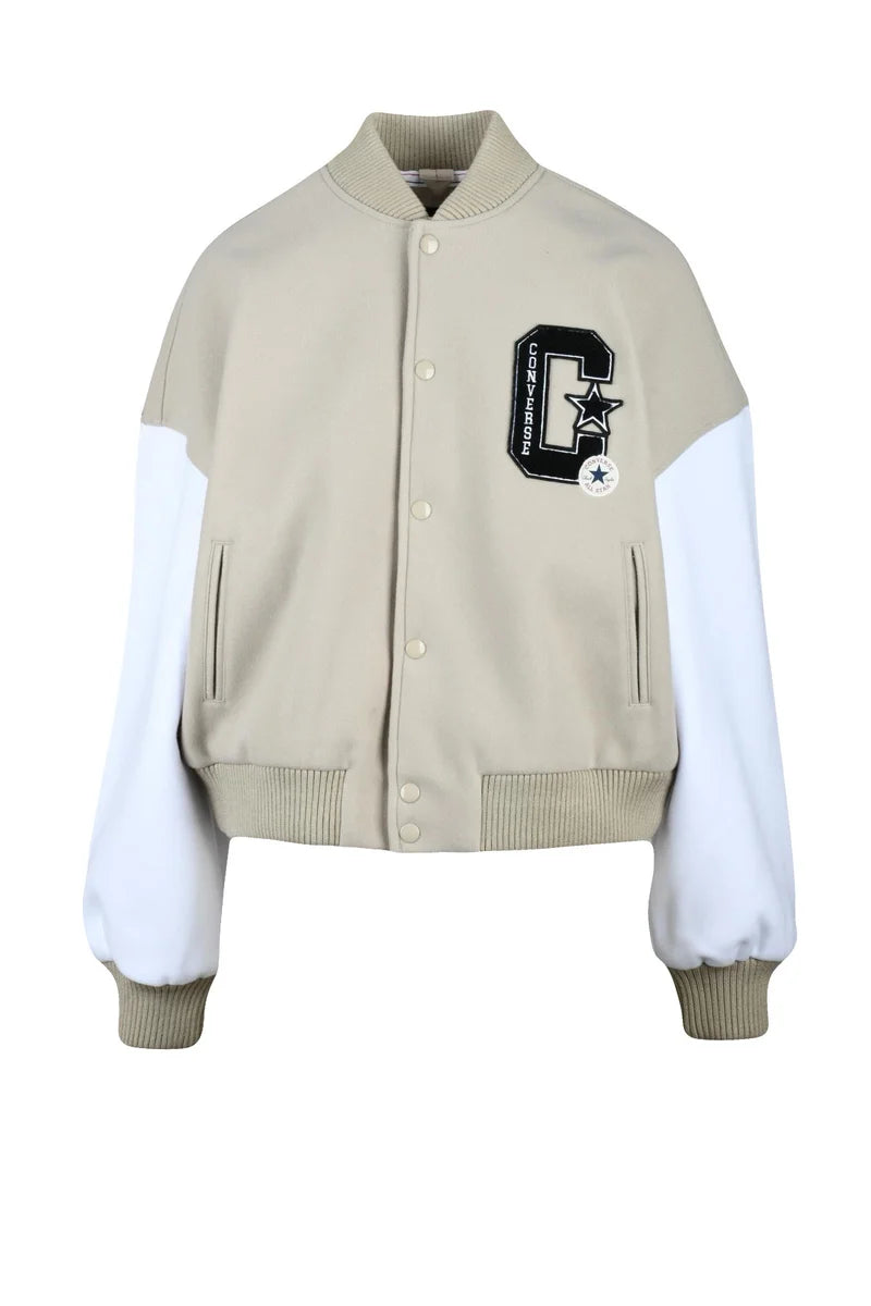 Converse Giubbotto College Poliestere/Viscosa - Beige