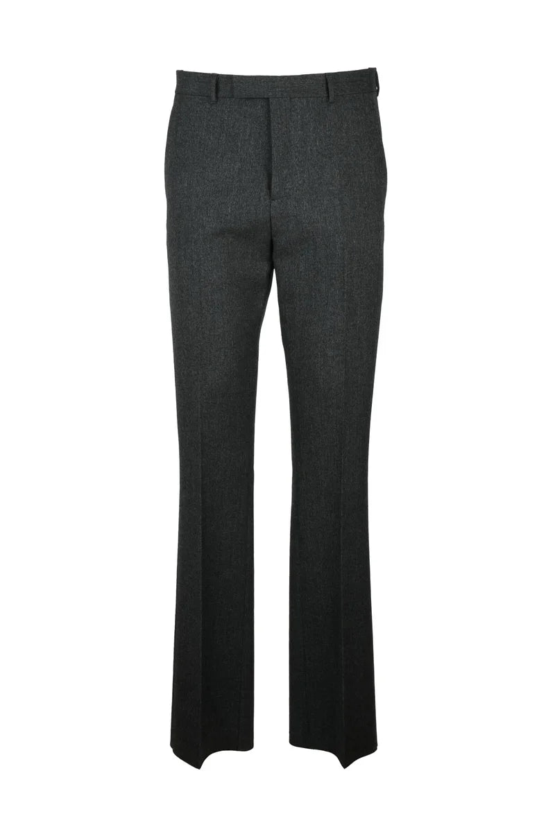 Dior Pantaloni Lana Vergine Seta - Grigio