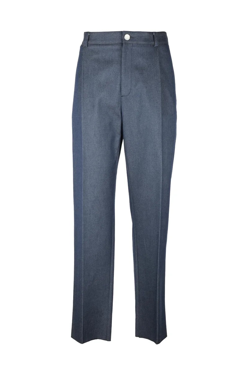 Dior Pantaloni Cotone Cashmere Elastan - Blu