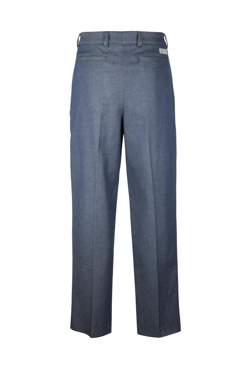 Dior Pantaloni Cotone Cashmere Elastan - Blu