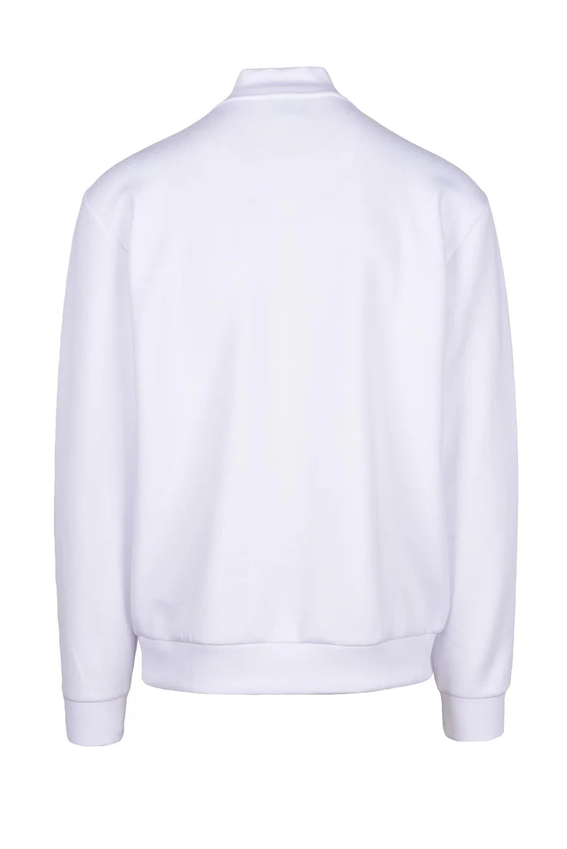 EA7 Emporio Armani Felpa Cotone/Viscosa/Elastan - Bianco