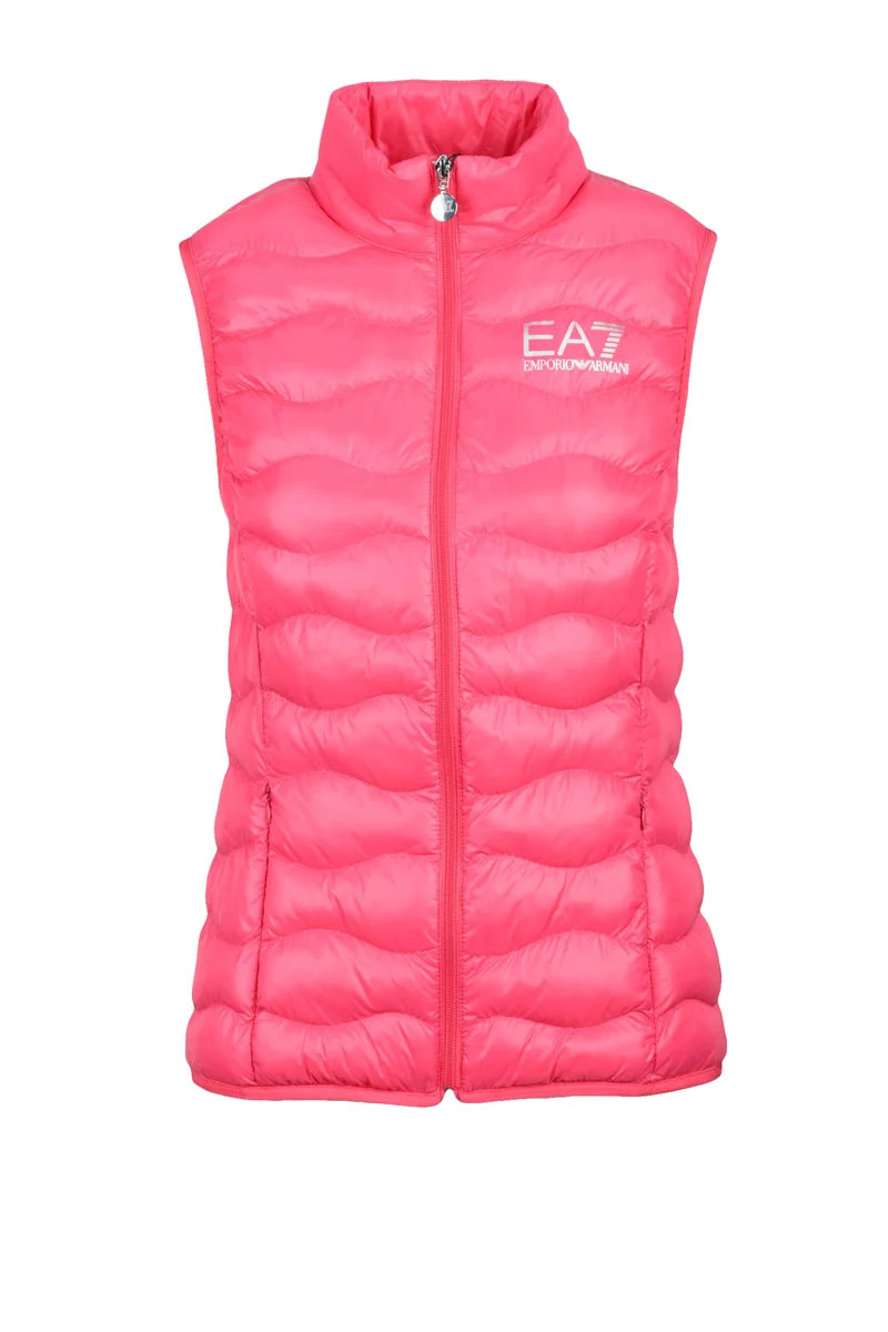 EA7 Emporio Armani Smanicato Zip Imbottito - Fucsia