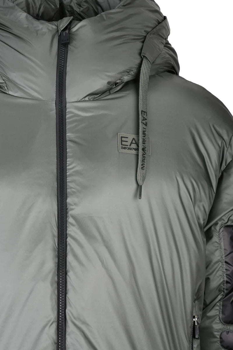 EA7 Emporio Armani Piumino con Zip - Verde