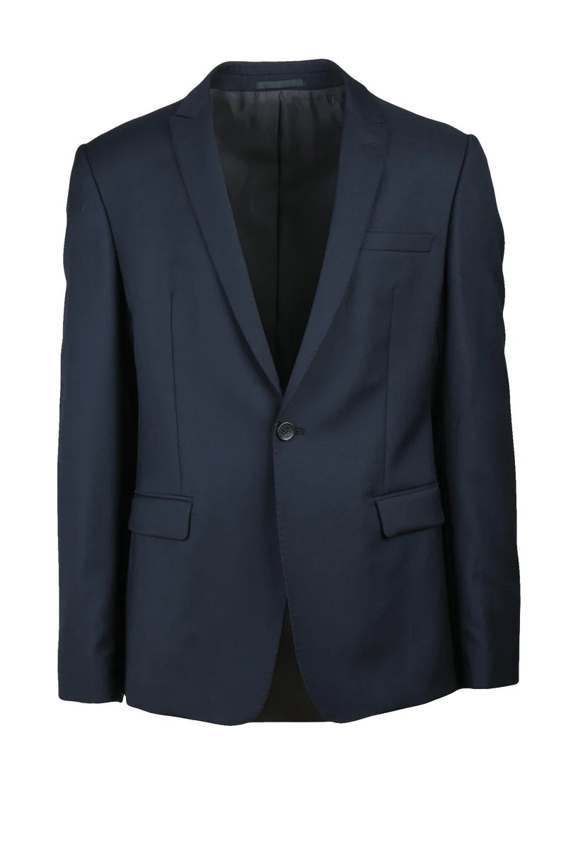 Emporio Armani Giacca in Lana Vergine - Blu