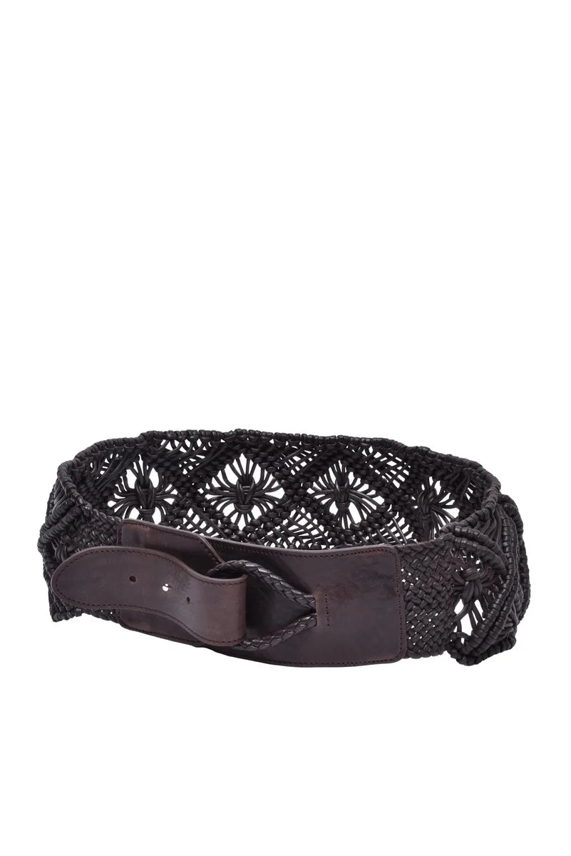Eleventy Cintura Pelle - Marrone