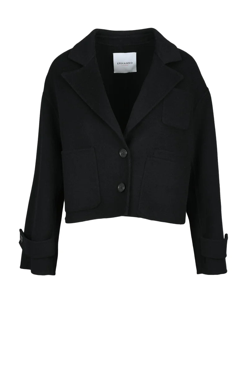 Ermanno Firenze Bolerino Lana/Poliestere - Nero