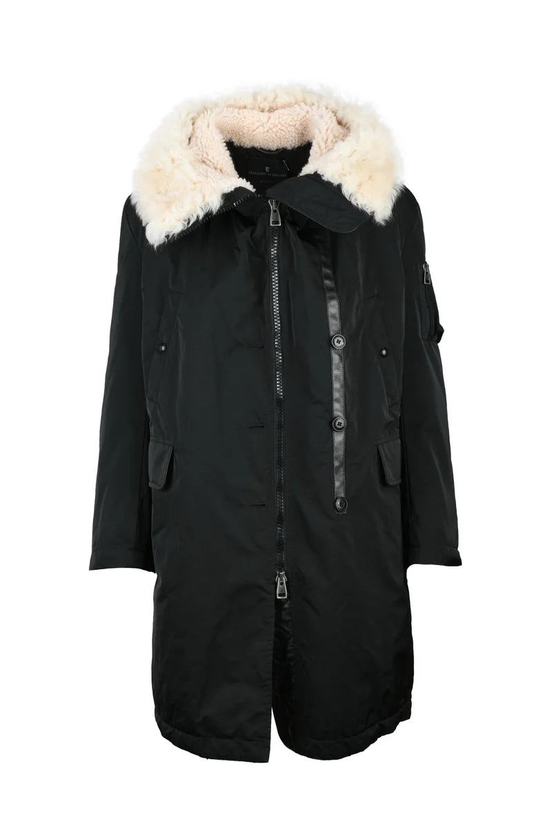 Ermanno Scervino Parka Pelliccia Collo - Nero