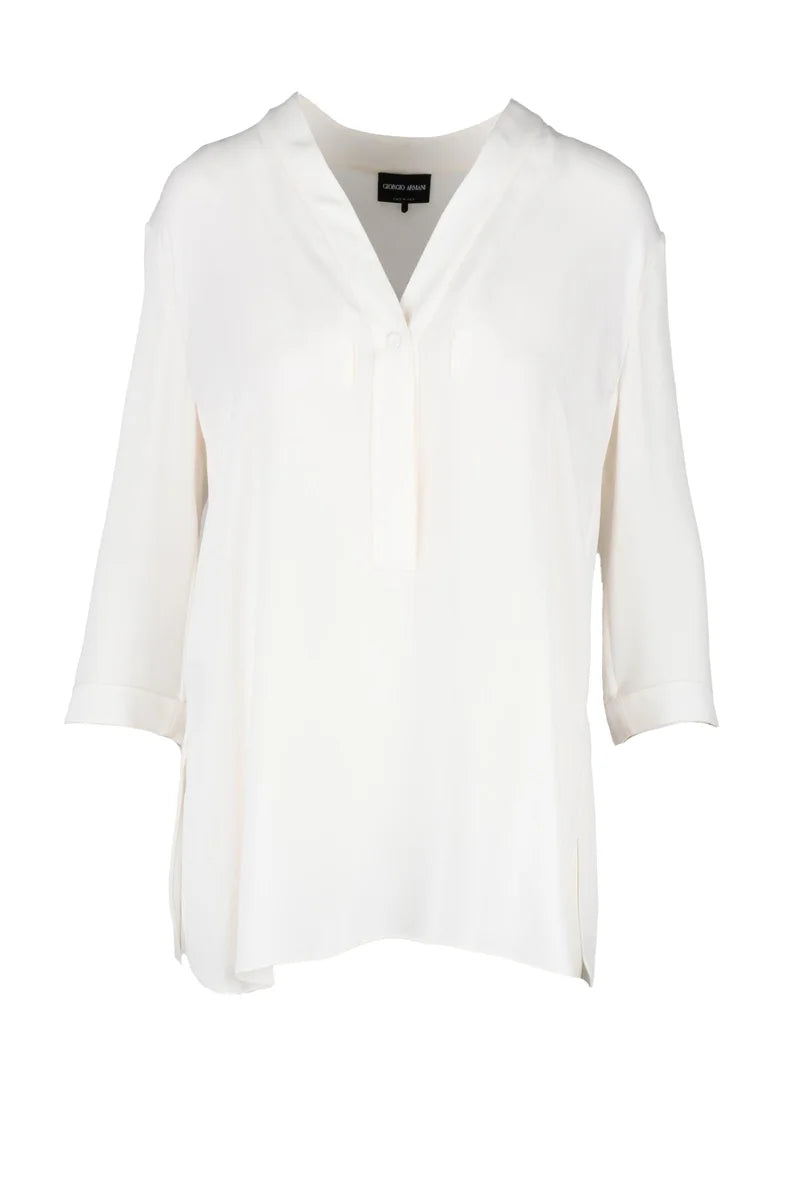 Giorgio Armani Blusa Seta - Bianco