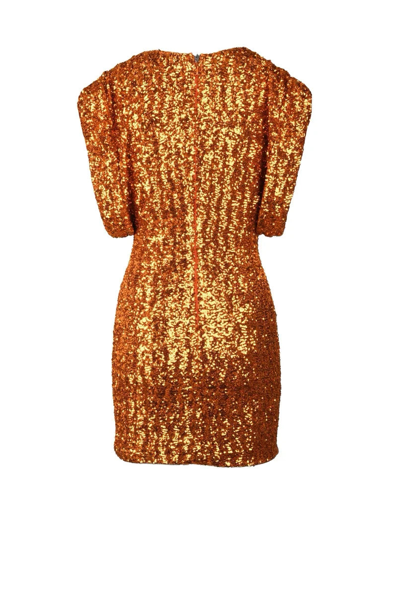 The Attico Abito Paillettes - Arancione