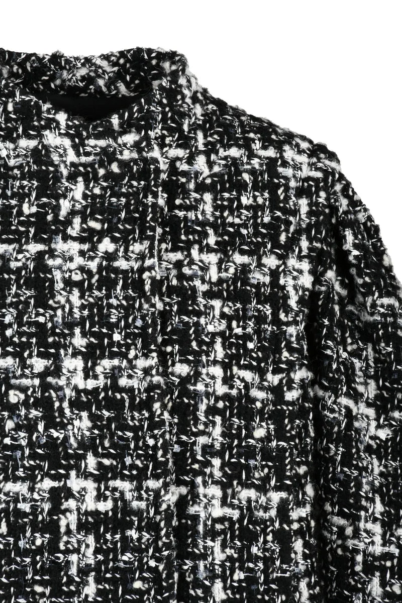 Iro Cappotto Bouclé - Bianco/Nero