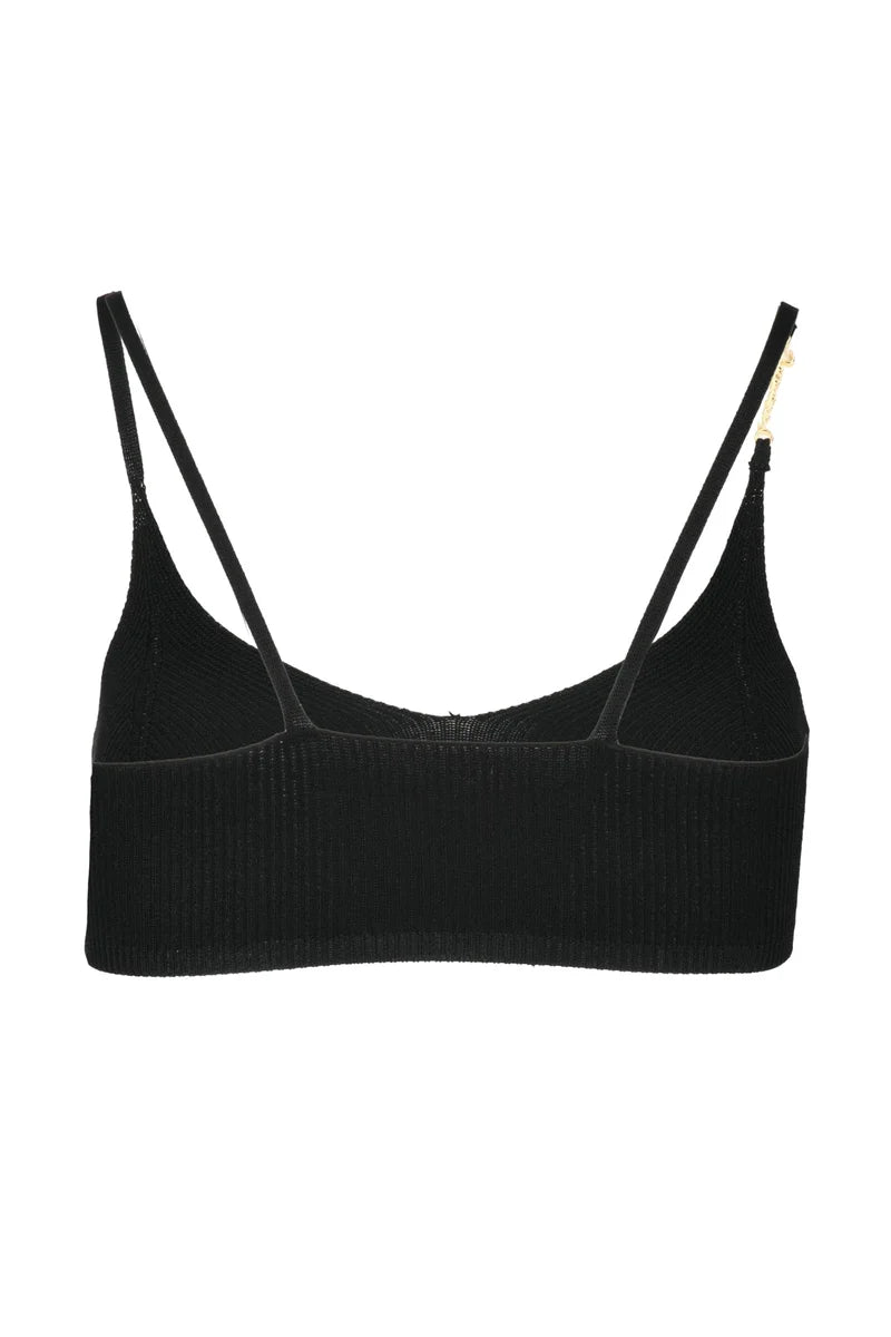 Jacquemus Top in Viscosa - Nero