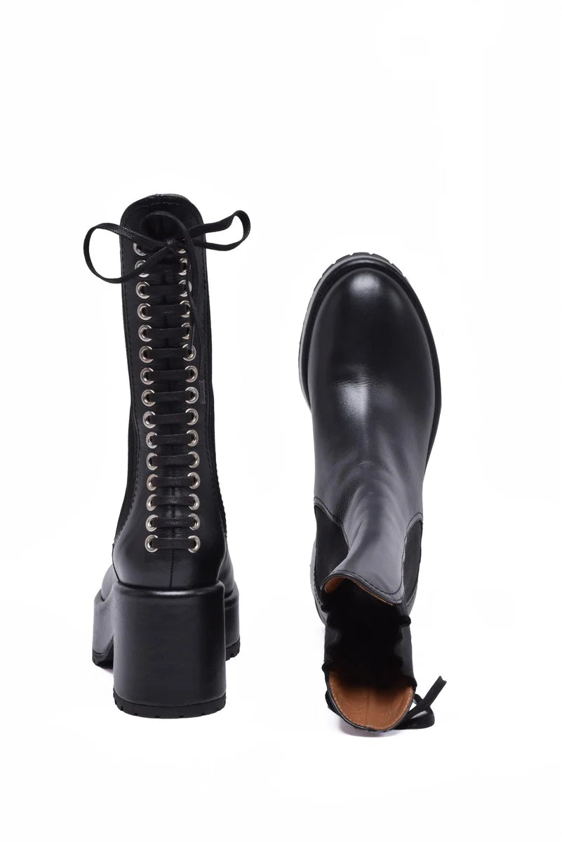 Laurence Dacade Wedge Ankle Boot 7cm - Black