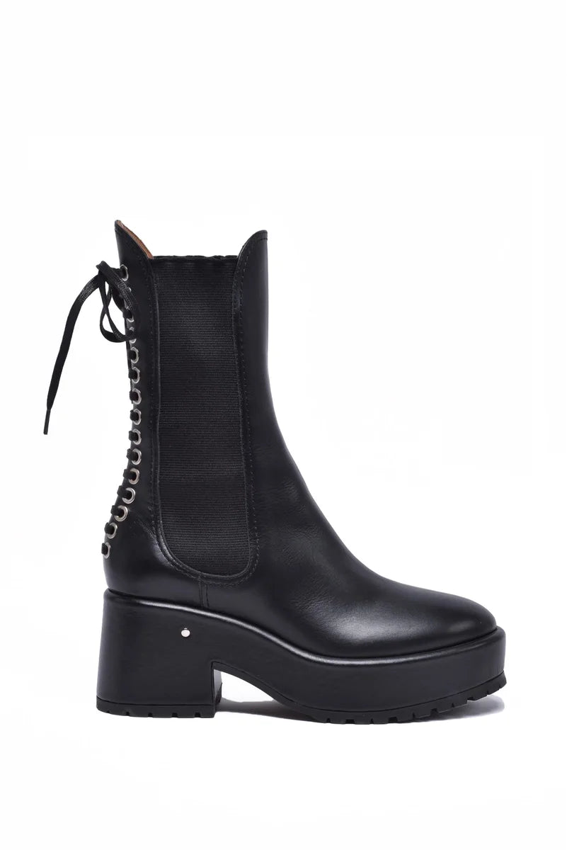 Laurence Dacade Wedge Ankle Boot 7cm - Black