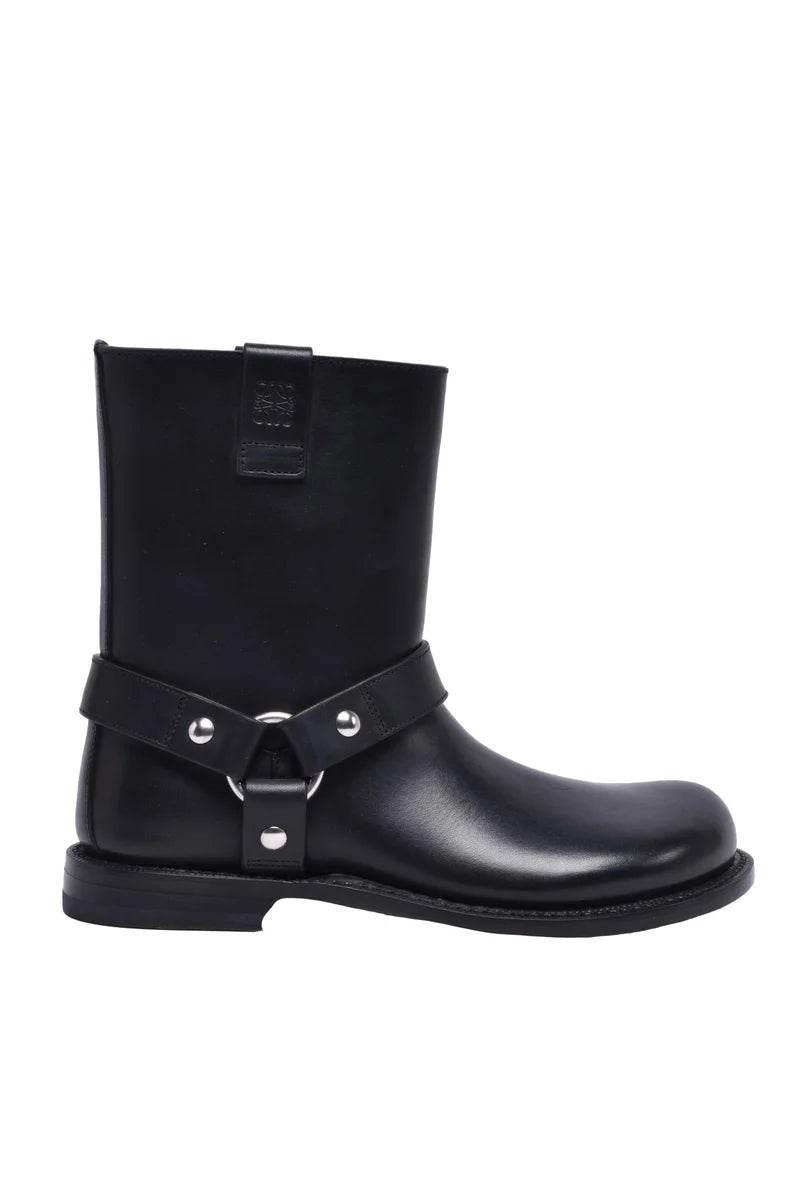 Loewe Stivaletto Biker Pelle - Nero