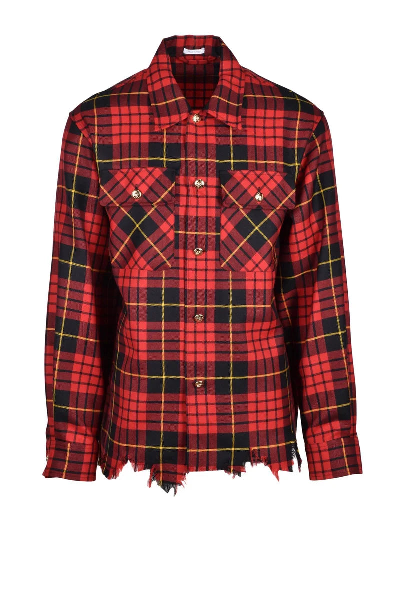 Alexander McQueen Camicia in Lana - Rosso