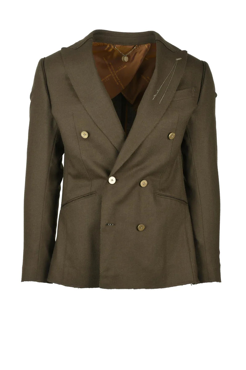 Maurizio Miri Giacca Doppiopetto - Verde Militare