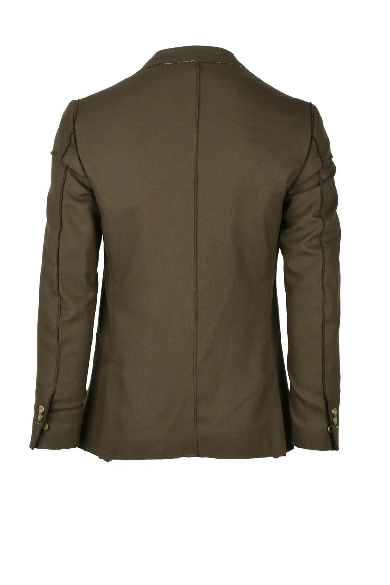 Maurizio Miri Giacca Doppiopetto - Verde Militare