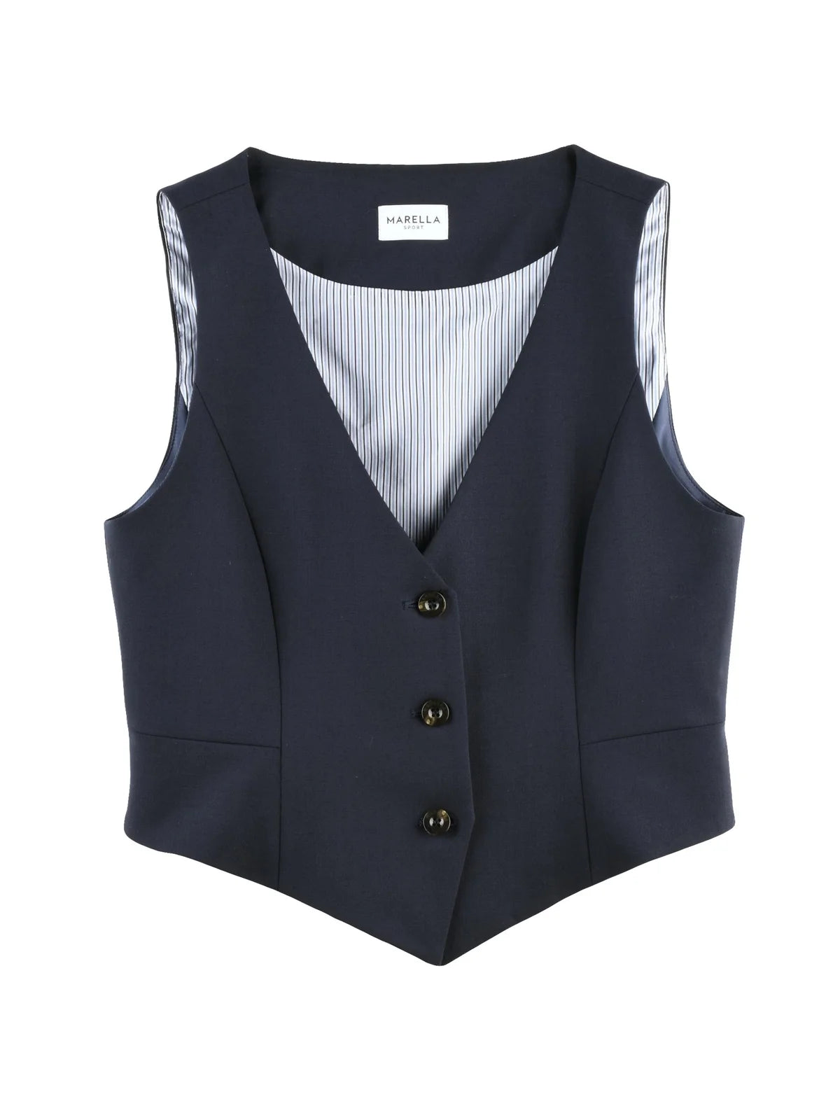 Marella Sport Gilet Lana Vergine Stretch - Colorato