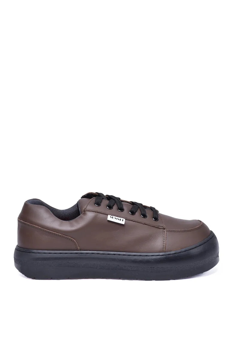Sunnei Sneakers Pelle - Marrone/Nero