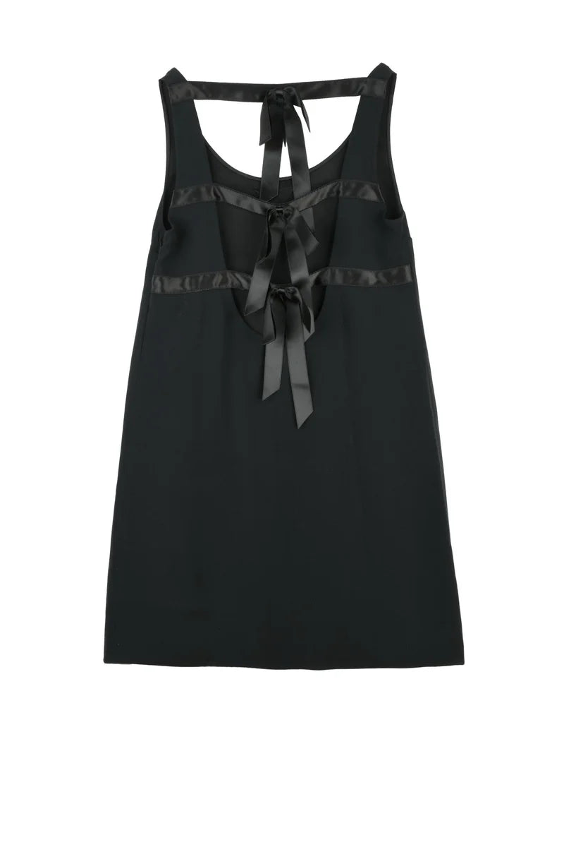 Prada Abito Corto Paillettes - Nero