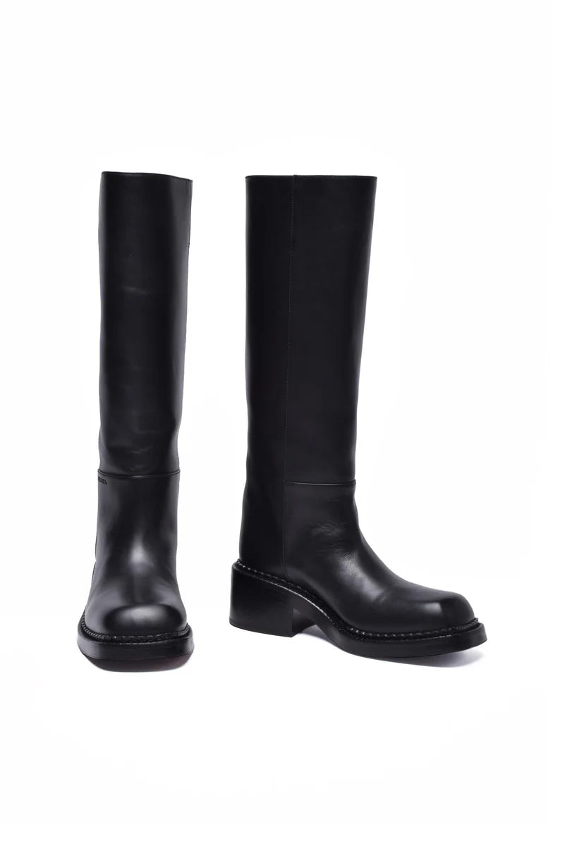 Prada Stivali Tacco 5cm - Nero