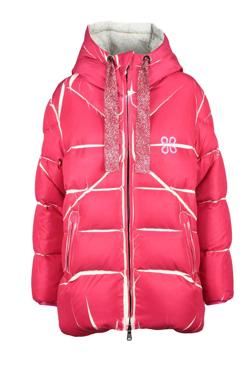 Plus Piumino con Zip - Fucsia