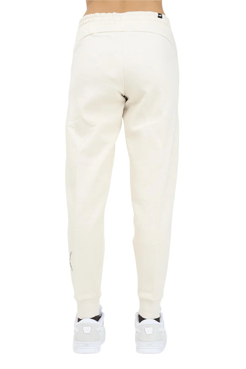 Puma Pantaloni Tuta Cotone/Poliestere - Bianco