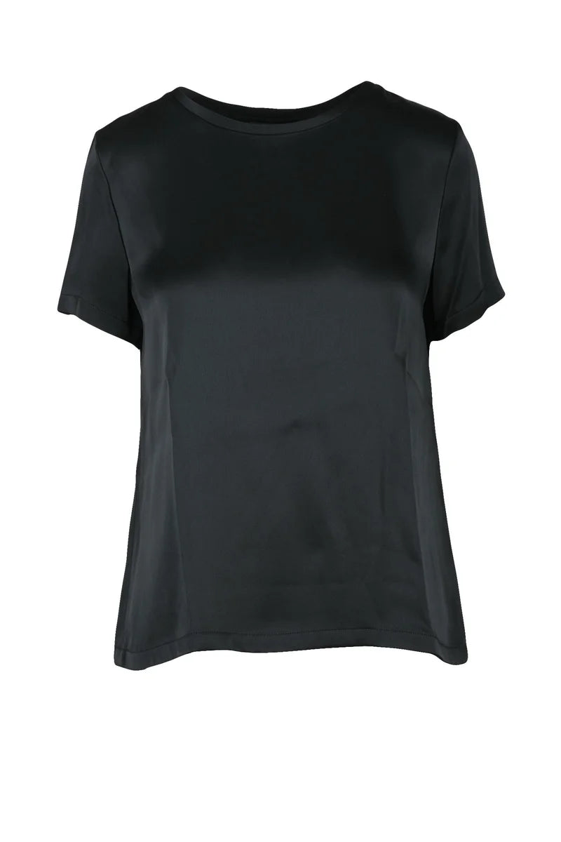 's Max Mara Blusa in Satin - Nero