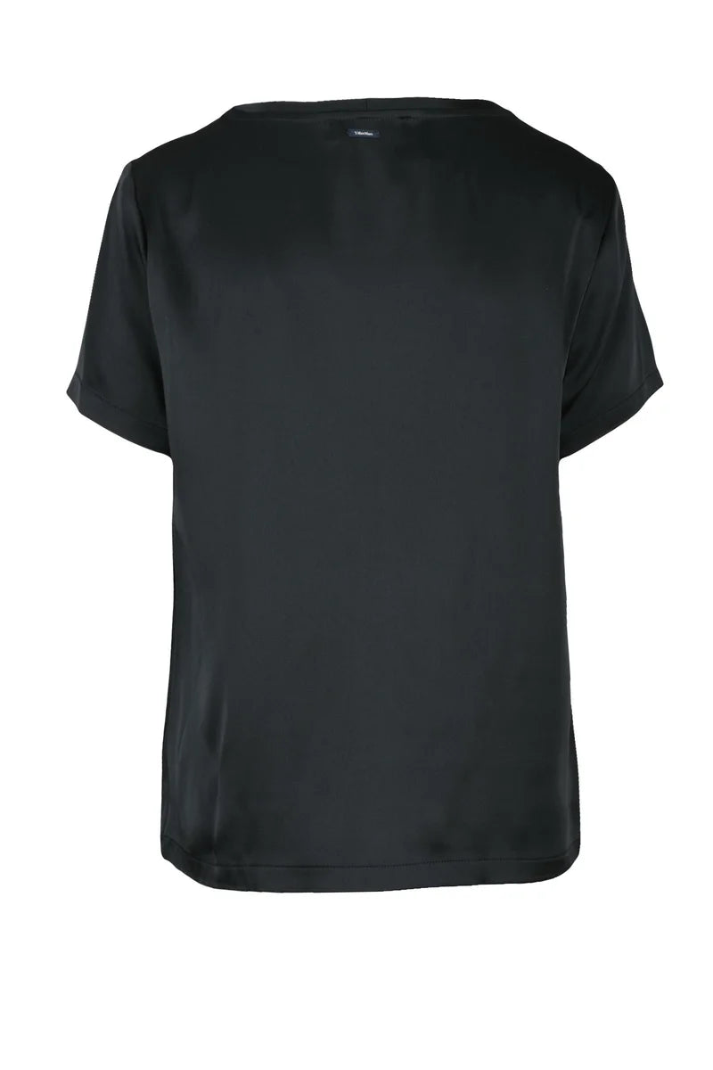 's Max Mara Blusa in Satin - Nero