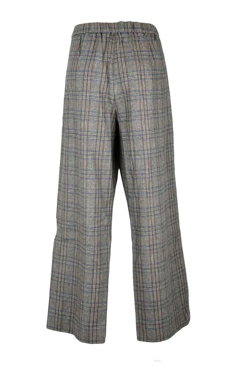 's Max Mara Pantaloni Larghi in Lana e Cashmere - Beige/Brown