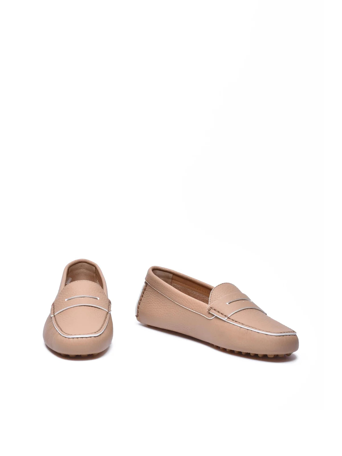 Santoni Mocassino Martellato - Beige