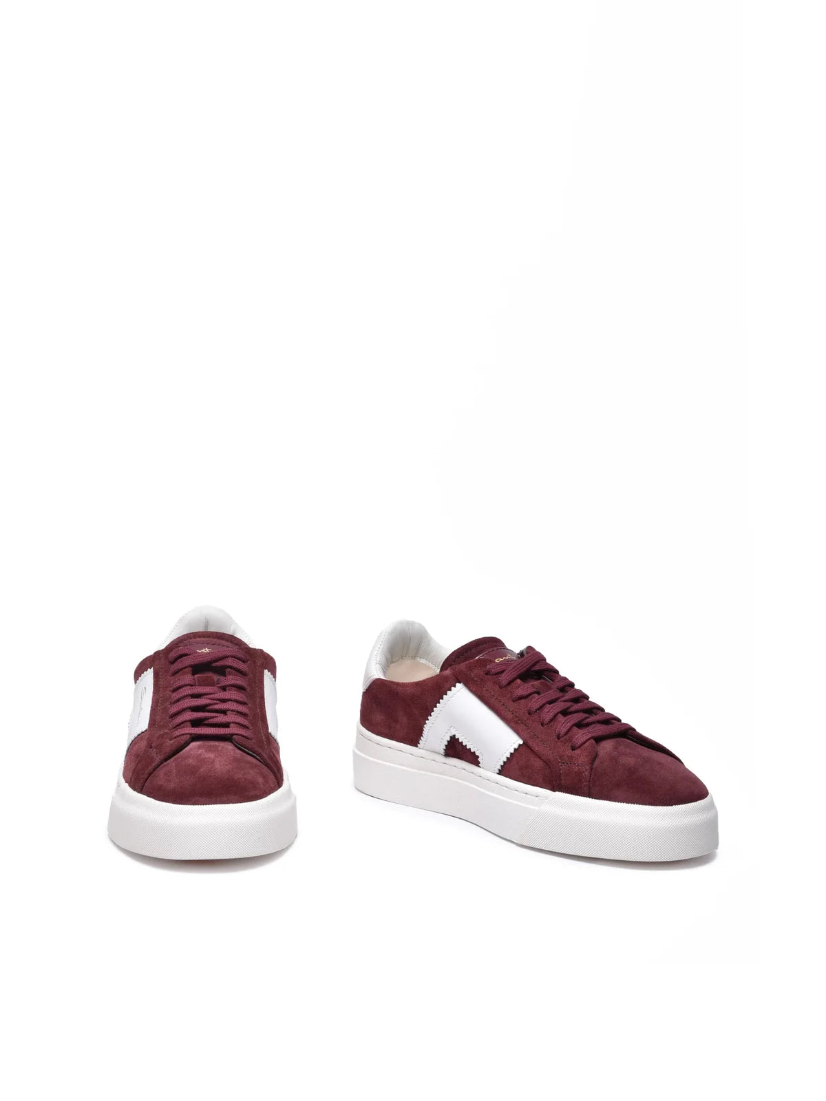 Santoni Sneakers Suede Tacco - Rosso