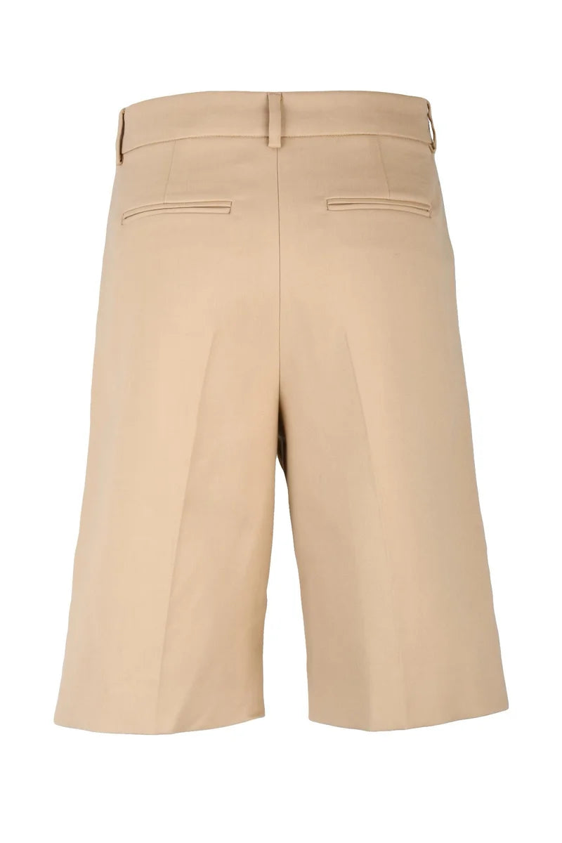 Sportmax Bermuda in Cotone e Viscosa - Beige