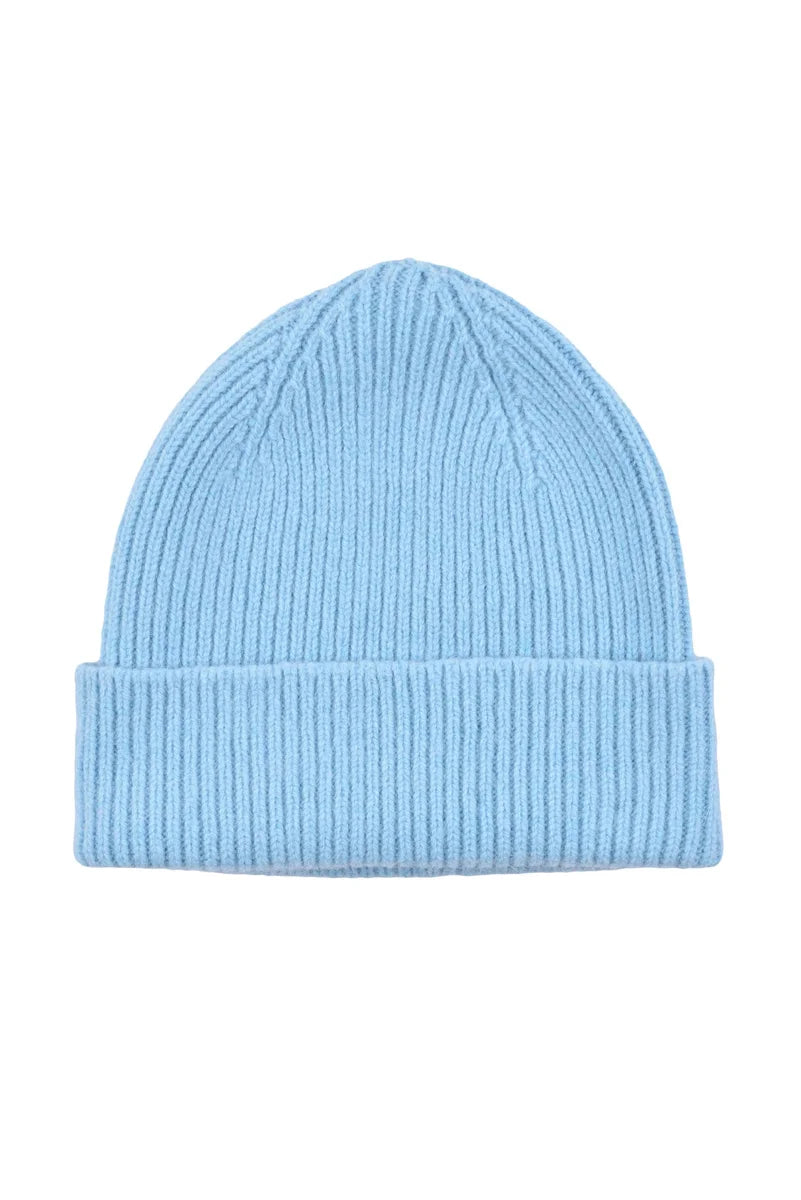 Le Bonnet Amsterdam Cuffia Lana Angora - Celeste