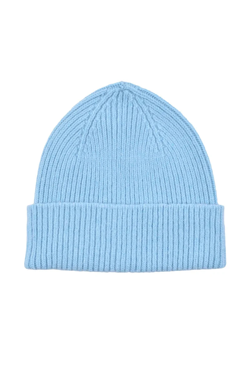 Le Bonnet Amsterdam Cuffia Lana Angora - Celeste