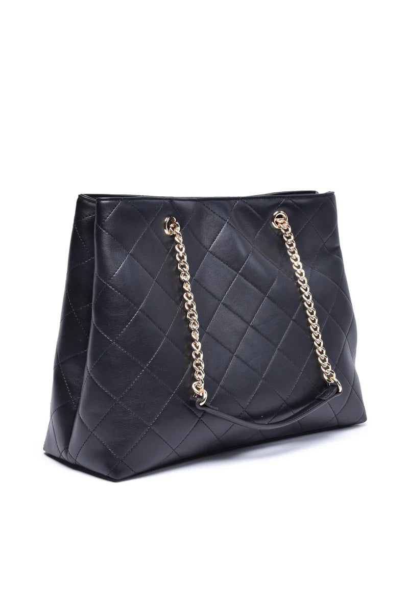 Twinset Borsa Tote con Catena - Nero