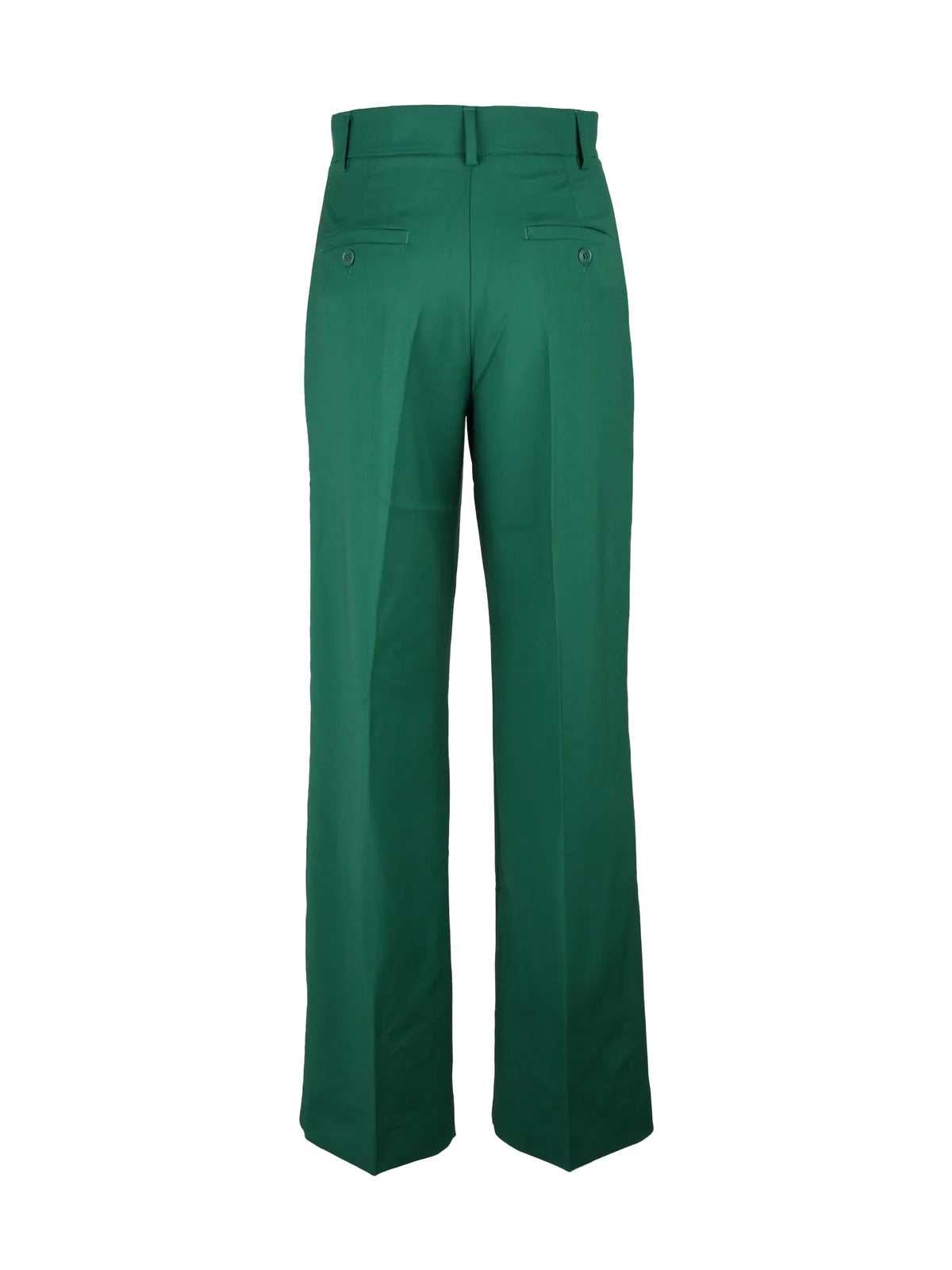 Weekend Max Mara Pantaloni Lana Vergine - Verde