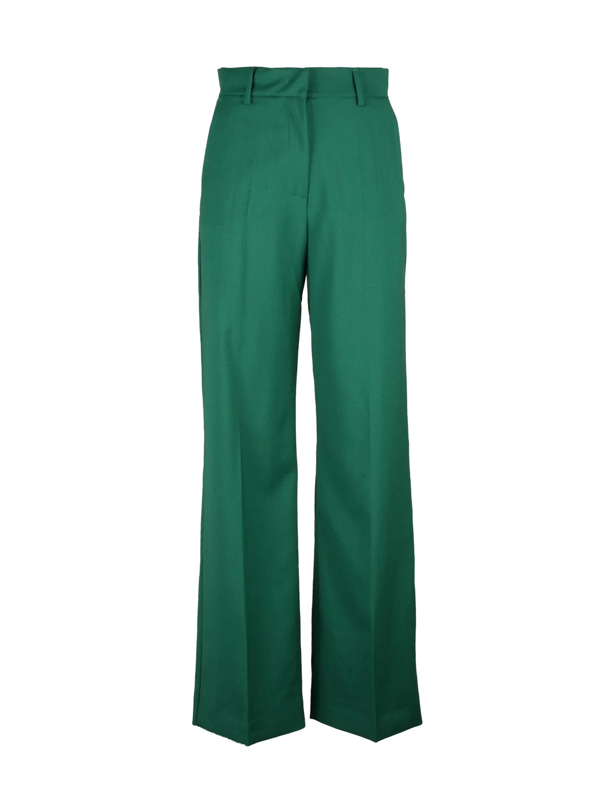 Weekend Max Mara Pantaloni Lana Vergine - Verde