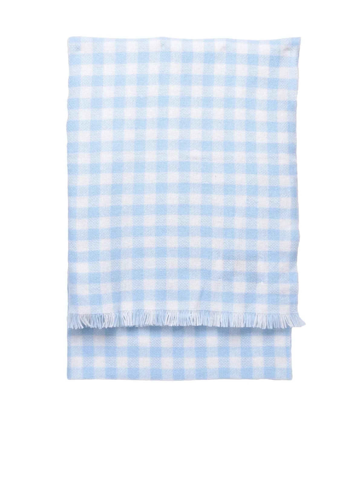 That's Alyki Cashmere Scarf - White/Light Blue