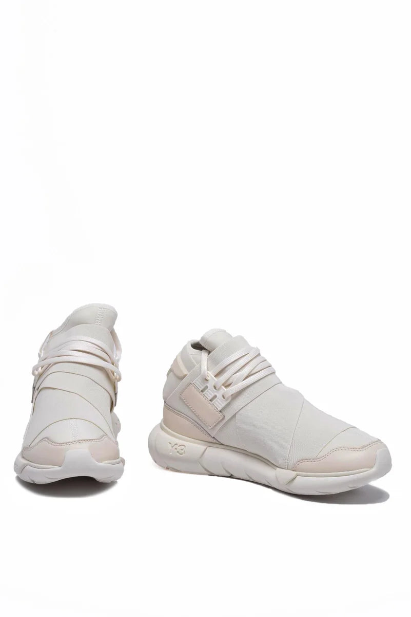 Y-3 Sneakers Qasa Pelle Poliestere - Bianco