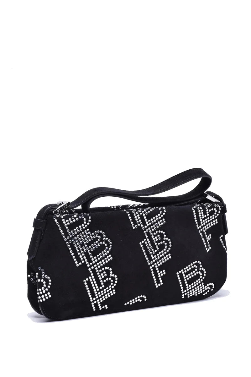 By Far Suede Shoulder Bag - Black