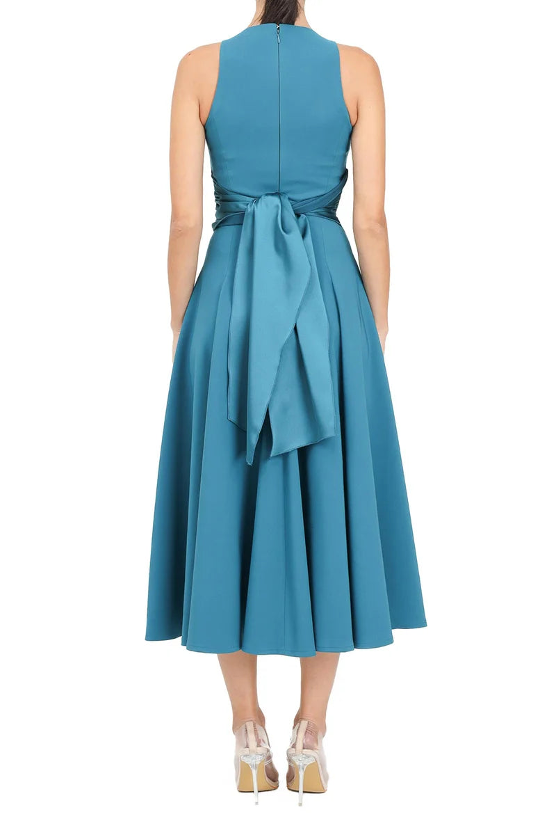 Santas* Flared Long Dress - Pink