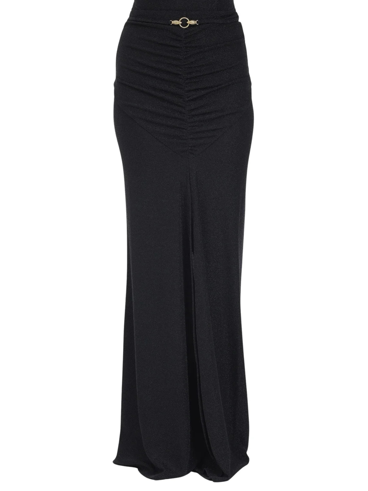 Just Cavalli Gonna Lunga Lamé - Nero