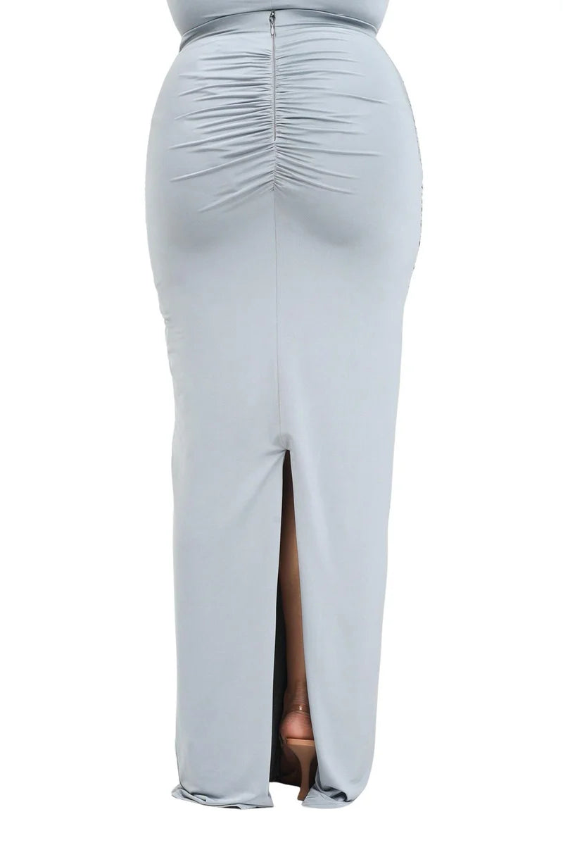 Santas* Gonna Lycra Arricciata - Rosso