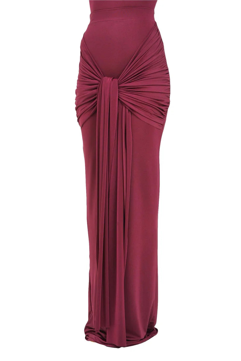 Santas* Gonna Lycra Arricciata - Rosso